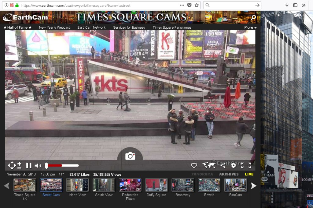 webcam times square